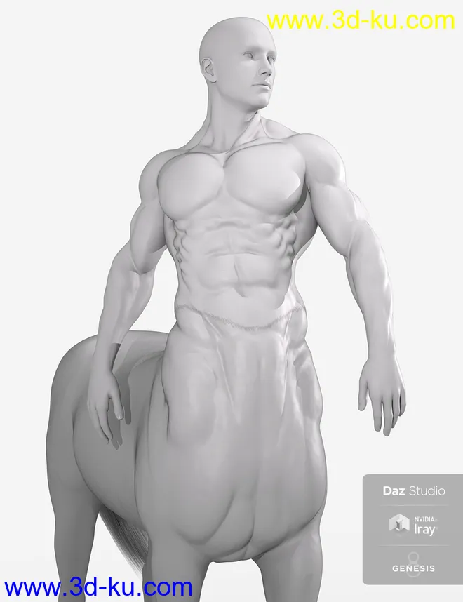 HD Physique Shaping for Genesis 8 Male Centaur模型的图片7
