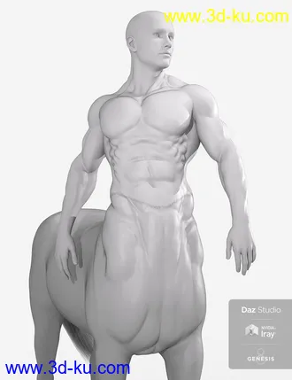 3D打印模型HD Physique Shaping for Genesis 8 Male Centaur的图片