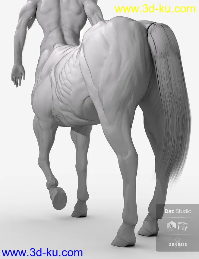 HD Physique Shaping for Genesis 8 Male Centaur模型的图片9