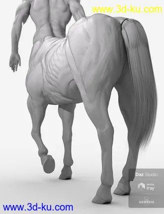3D打印模型HD Physique Shaping for Genesis 8 Male Centaur的图片