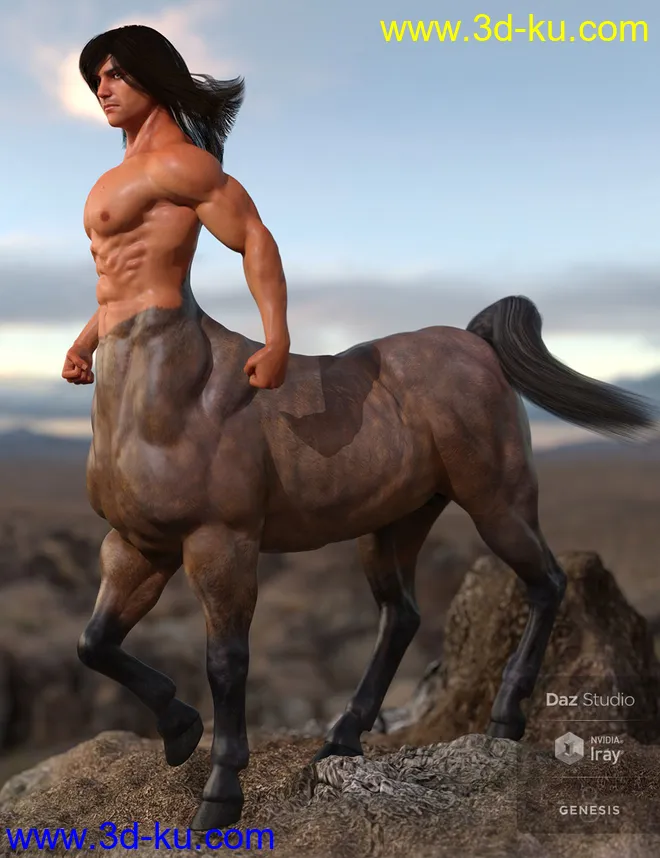 HD Physique Shaping for Genesis 8 Male Centaur模型的图片10