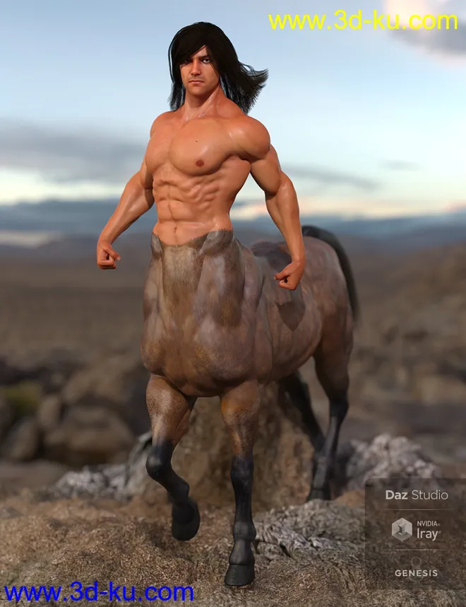 HD Physique Shaping for Genesis 8 Male Centaur模型的图片11