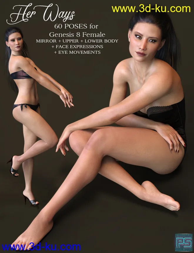 Her Ways Poses for Genesis 8 Female模型的图片1