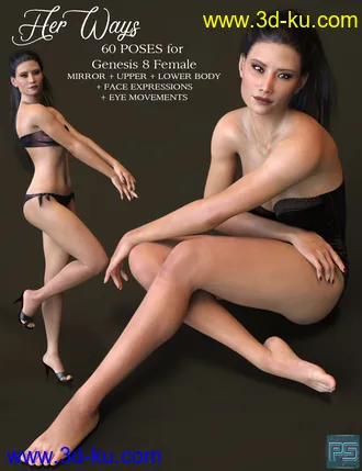 3D打印模型Her Ways Poses for Genesis 8 Female的图片