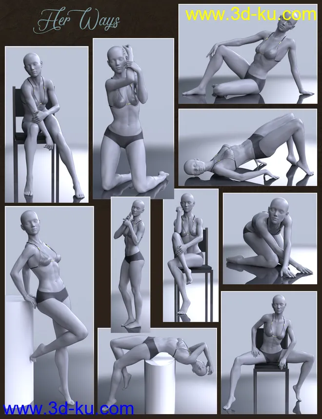 Her Ways Poses for Genesis 8 Female模型的图片9