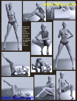 3D打印模型Her Ways Poses for Genesis 8 Female的图片