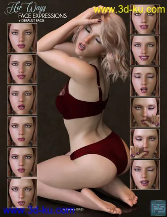3D打印模型Her Ways Poses for Genesis 8 Female的图片