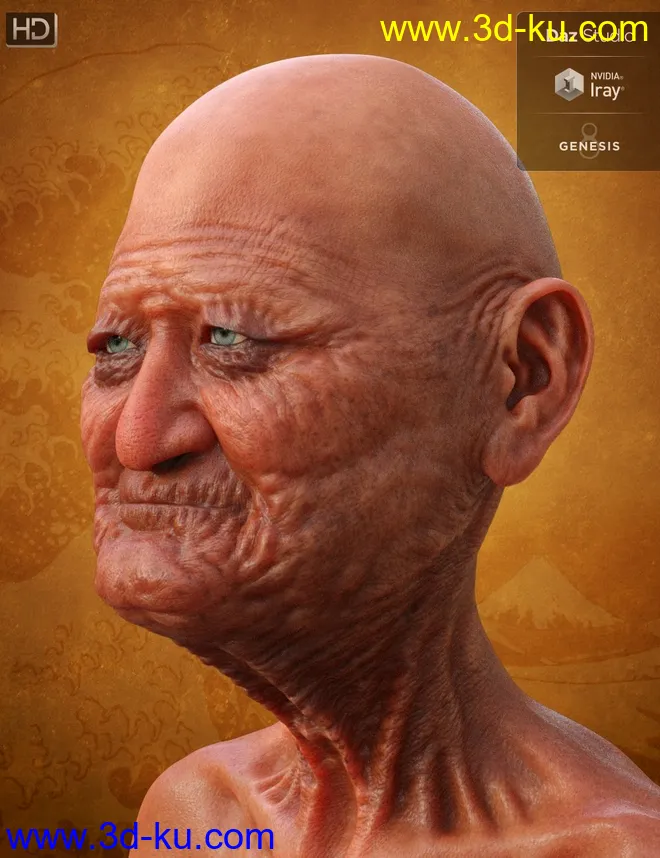 Hitoshi Sensei HD for Genesis 8 Male模型的图片4
