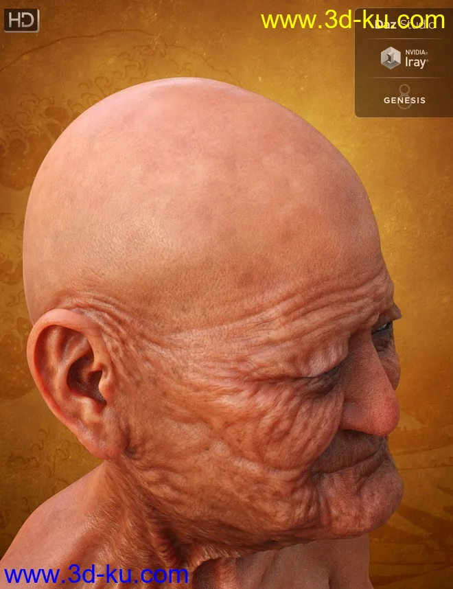 Hitoshi Sensei HD for Genesis 8 Male模型的图片5