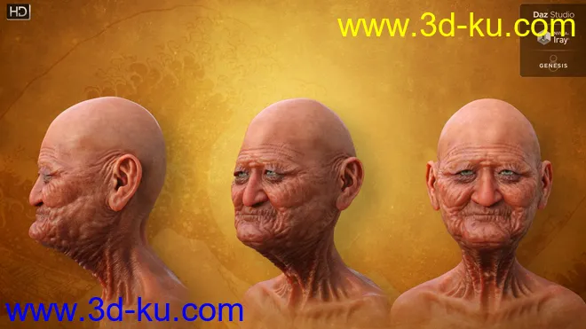 Hitoshi Sensei HD for Genesis 8 Male模型的图片6