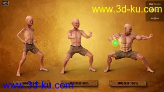 3D打印模型Hitoshi Sensei HD for Genesis 8 Male的图片