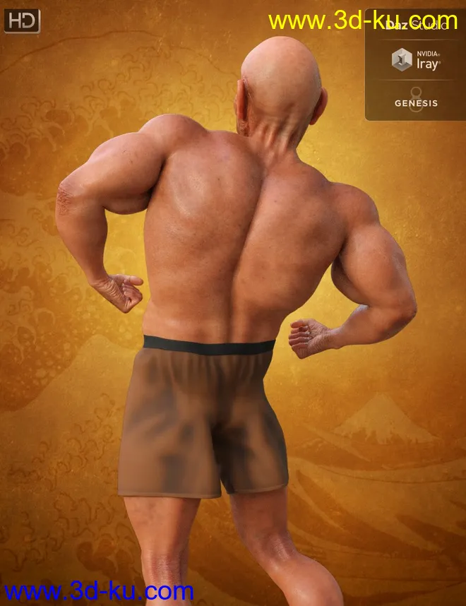 Hitoshi Sensei HD for Genesis 8 Male模型的图片10