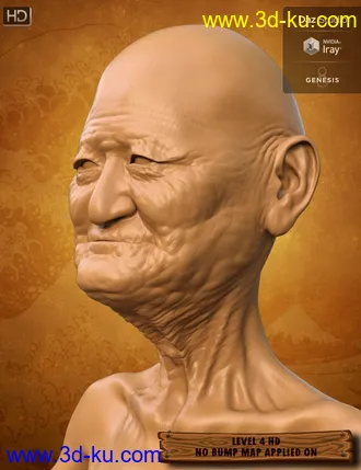 3D打印模型Hitoshi Sensei HD for Genesis 8 Male的图片