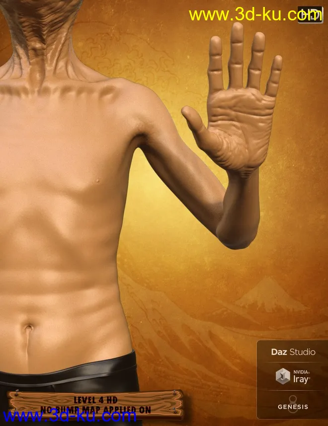 Hitoshi Sensei HD for Genesis 8 Male模型的图片12