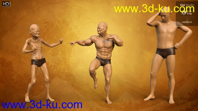 Hitoshi Sensei HD for Genesis 8 Male模型的图片13