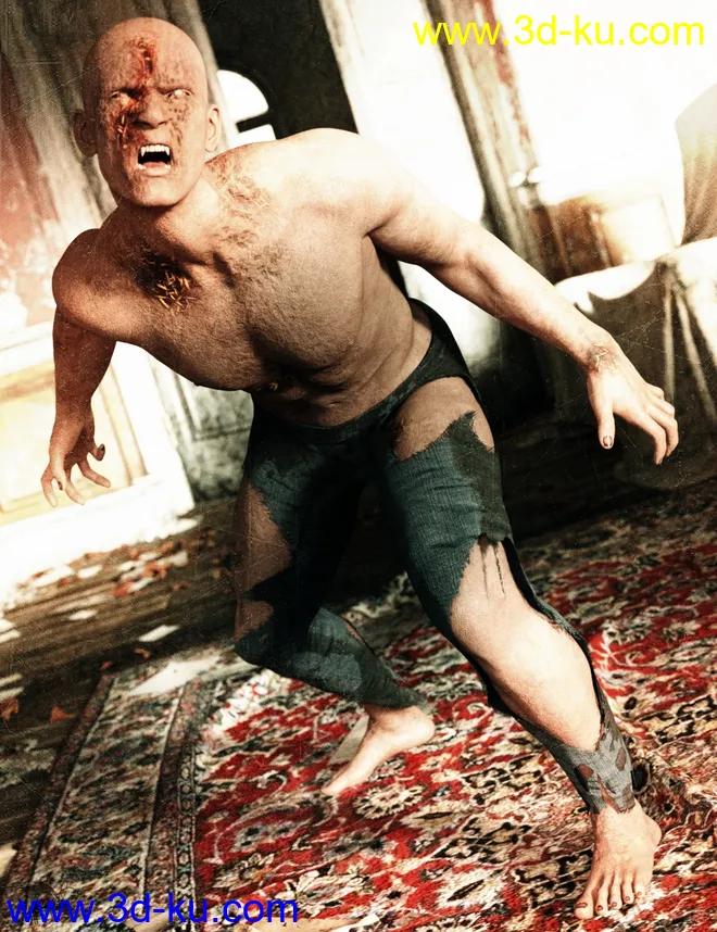 Horrifying Skins for Genesis 3 and 8 Male(s)模型的图片8