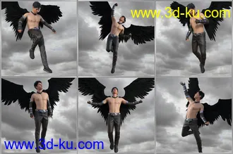 3D打印模型I Can Fly Poses for Genesis 3 & 8的图片