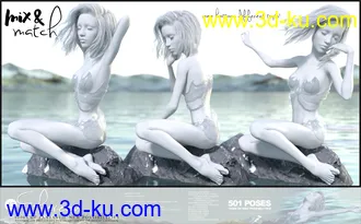 3D打印模型i13 Ethereon Pose Collection for the Genesis 3 Female(s)的图片