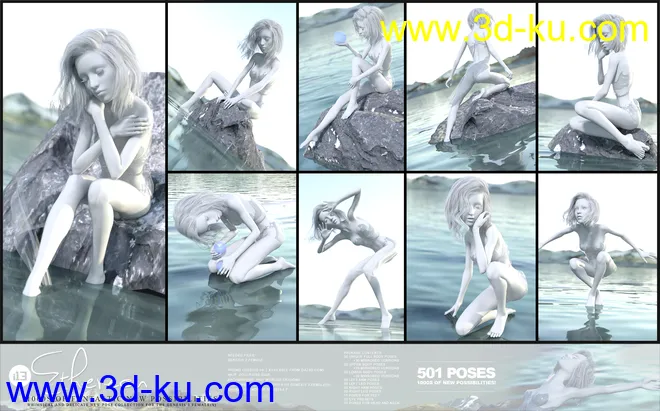 i13 Ethereon Pose Collection for the Genesis 3 Female(s)模型的图片4