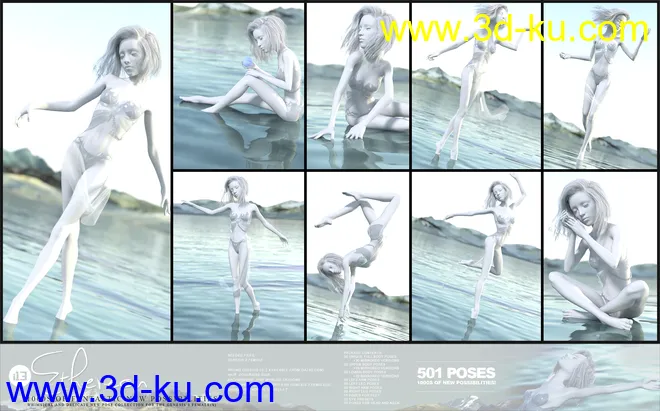 i13 Ethereon Pose Collection for the Genesis 3 Female(s)模型的图片5
