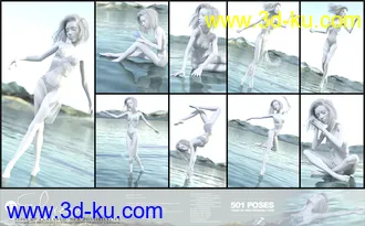 3D打印模型i13 Ethereon Pose Collection for the Genesis 3 Female(s)的图片