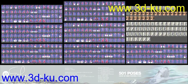 i13 Ethereon Pose Collection for the Genesis 3 Female(s)模型的图片6