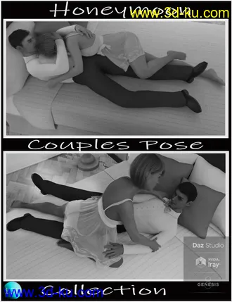 3D打印模型i3D Honeymoon Poses For Genesis 8的图片