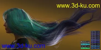 3D打印模型IDG Iray Selectable Hair Color Shader (Update)的图片