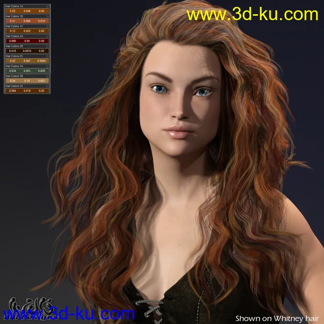 IDG Iray Selectable Hair Color Shader (Update)模型的图片6