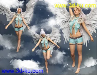 3D打印模型iG Angel Baby Poses For Genesis 8 Female(s)的图片