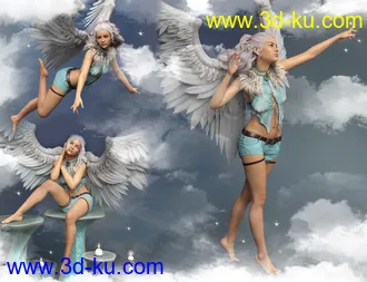 3D打印模型iG Angel Baby Poses For Genesis 8 Female(s)的图片