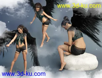 3D打印模型iG Angel Baby Poses For Genesis 8 Female(s)的图片