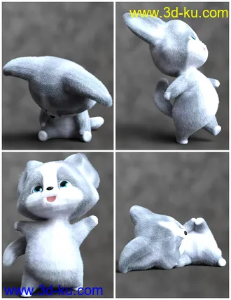 3D打印模型IGD Itty Bitty Poses for Scamp的图片