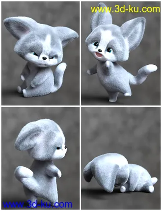 3D打印模型IGD Itty Bitty Poses for Scamp的图片