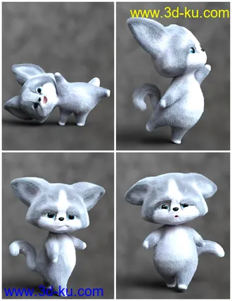 3D打印模型IGD Itty Bitty Poses for Scamp的图片