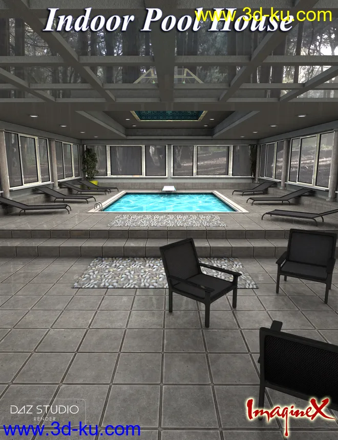Indoor Pool House模型的图片1