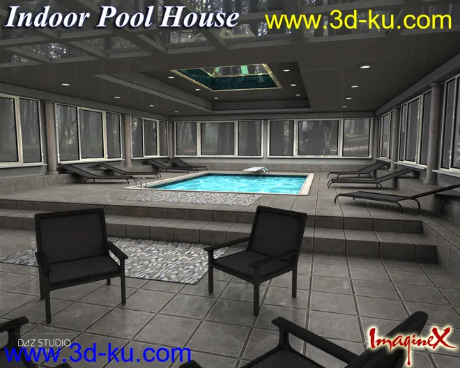 Indoor Pool House模型的图片3