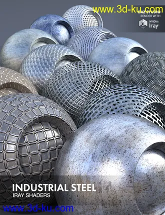 3D打印模型Industrial Steel - Iray Shaders的图片