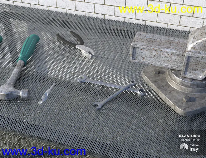 Industrial Steel - Iray Shaders模型的图片2