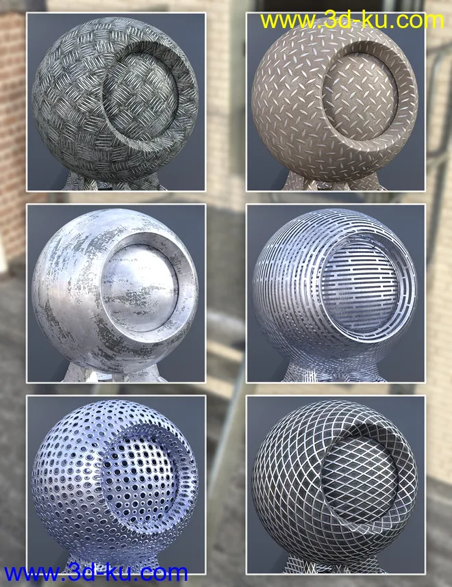 Industrial Steel - Iray Shaders模型的图片5
