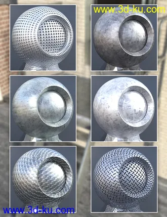 3D打印模型Industrial Steel - Iray Shaders的图片