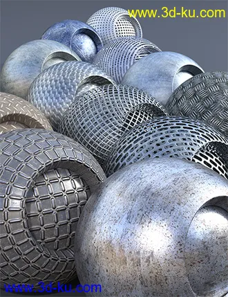 3D打印模型Industrial Steel - Iray Shaders的图片