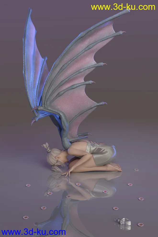 Infernal Wings for Genesis 8 Male(s) and Genesis 8 Female(s)模型的图片2