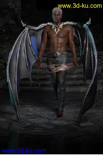 3D打印模型Infernal Wings for Genesis 8 Male(s) and Genesis 8 Female(s)的图片