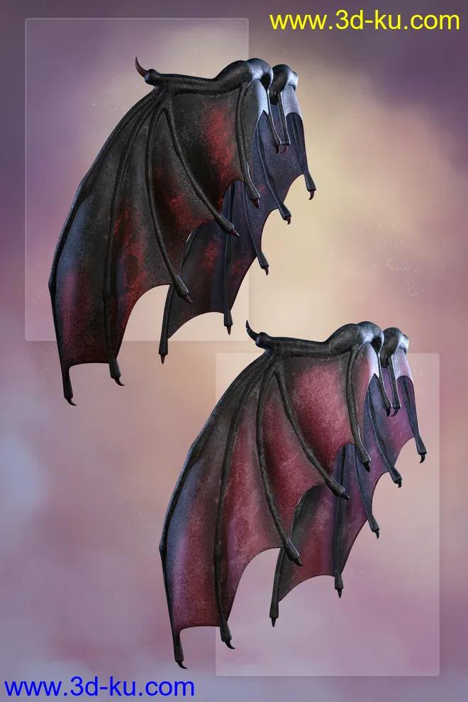 Infernal Wings for Genesis 8 Male(s) and Genesis 8 Female(s)模型的图片7