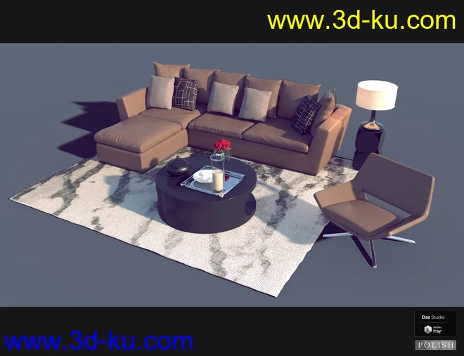 Interior Furniture 01模型的图片8