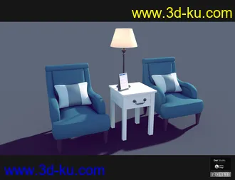 3D打印模型Interior Furniture 01的图片