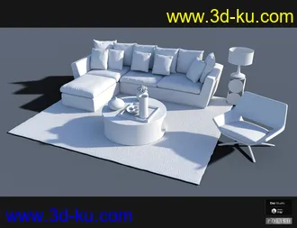 3D打印模型Interior Furniture 01的图片