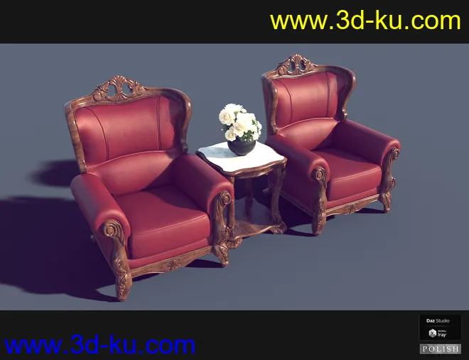 Interior Furniture 02模型的图片6