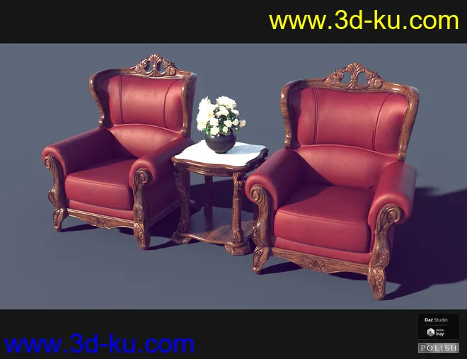 Interior Furniture 02模型的图片7